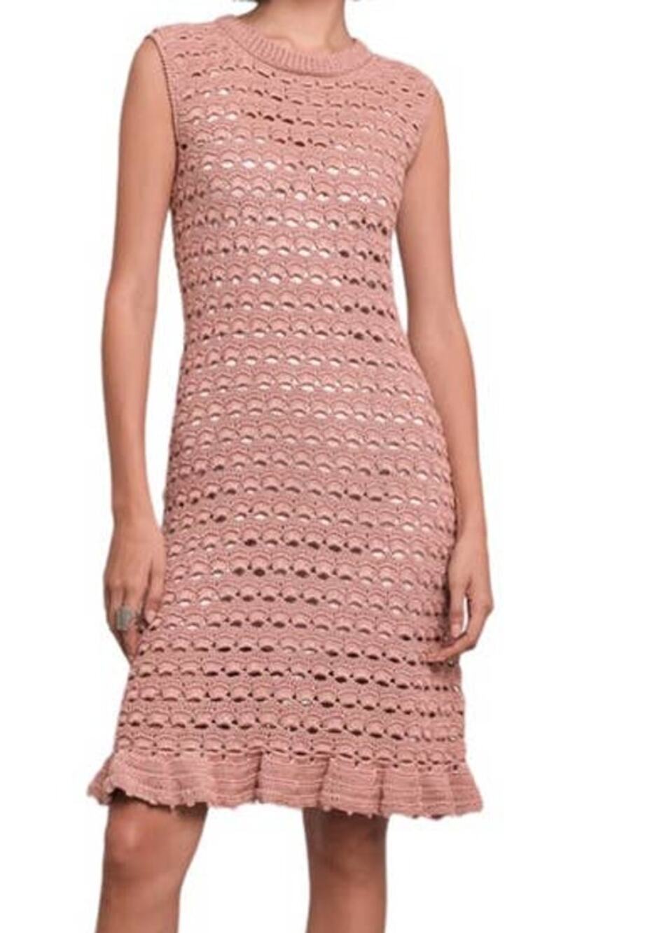 Eleven Six dress pink Remi Crochet